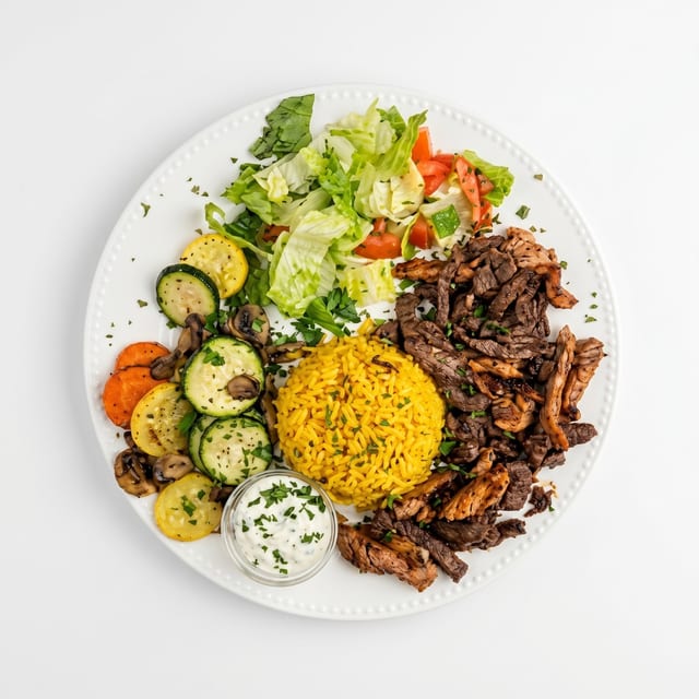 Mixed Shawarma Platter.