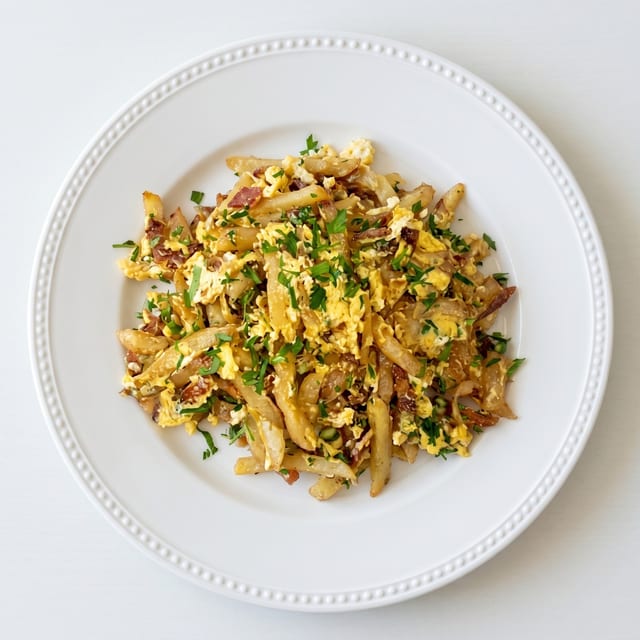 Mufaraket Batata with Eggs.
