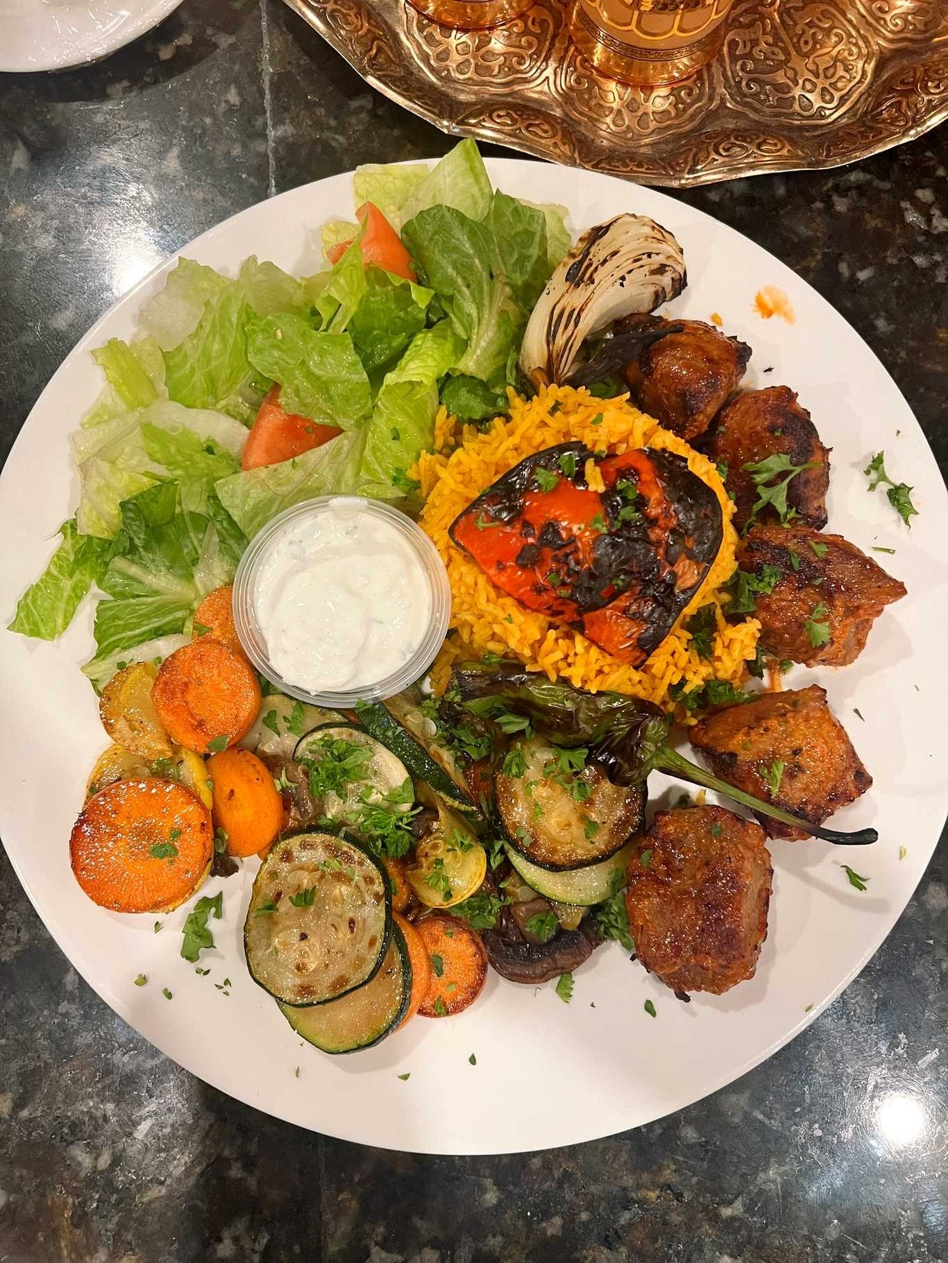 Grilled Shish Kabab.