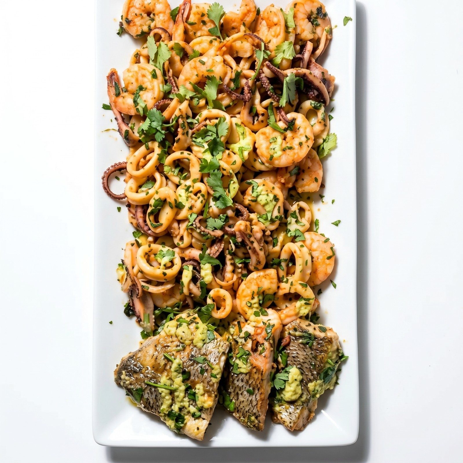 Mixed Seafood Grill.